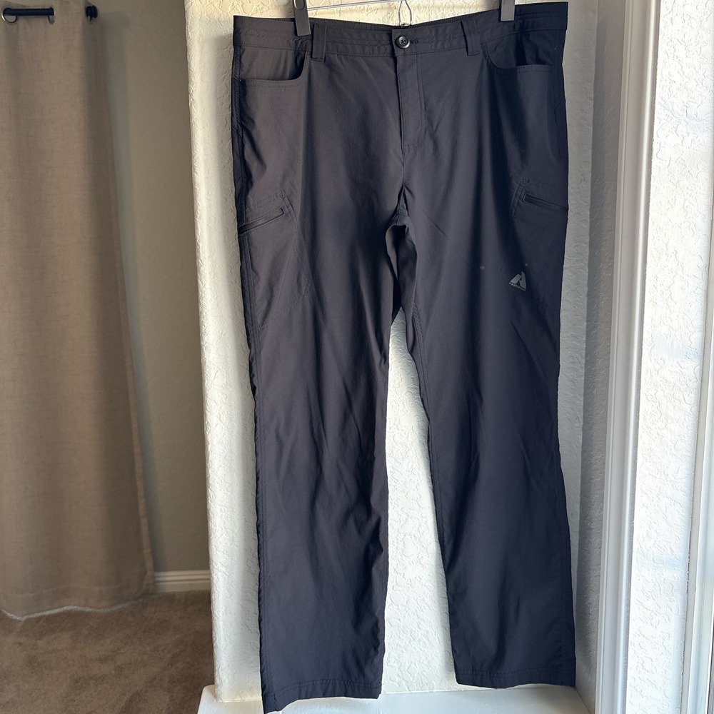 Eddie Bauer Womens 16 Guide Pants First Ascent Black Hiking Outdoor Stretch